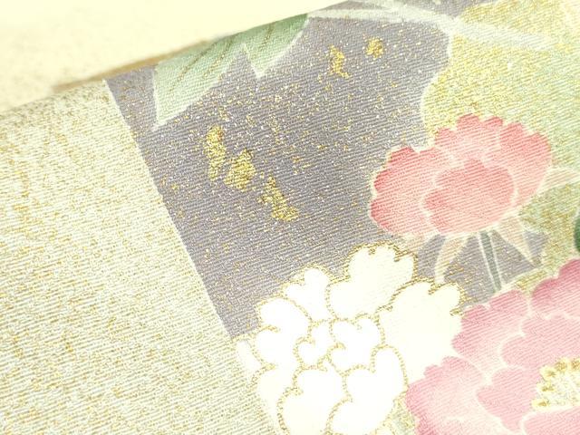 平和屋着物●京友禅の第一人者 松井青々 訪問着 短冊舞蝶花文 松竹梅 暈し染め 金彩 正絹 逸品 DAAX1504op