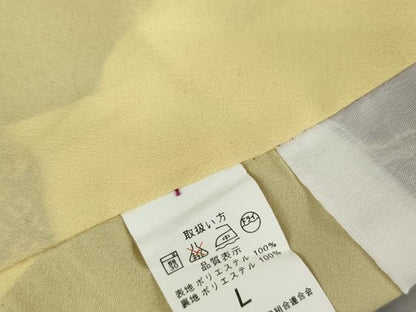 平和屋着物●小振袖　二尺袖　雪輪花文　洗える着物　DAAX1539op