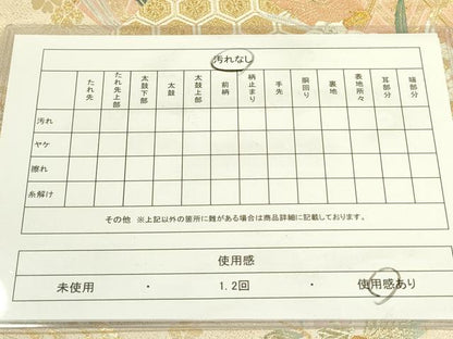 平和屋着物◎六通柄袋帯　唐織　鳳凰花文　金銀糸　正絹　逸品　DAAX1649op