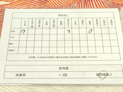 平和屋着物◎六通柄袋帯　唐織　牡丹　銀糸　正絹　逸品　DAAX1671op