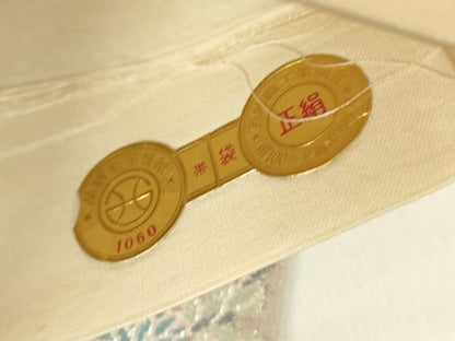 平和屋着物◎西陣　六通柄袋帯　唐織　珀凰錦　牡丹丸文　プラチナ二重箔　金銀糸　正絹　逸品　DAAX1708op