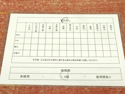 平和屋着物◎六通柄袋帯 紬地 霞文 金糸 正絹 逸品 DAAX1726op