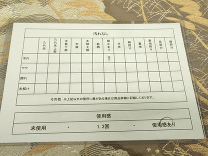 平和屋着物◎六通柄袋帯 立波松文 金銀糸 正絹 逸品 DAAX1820op