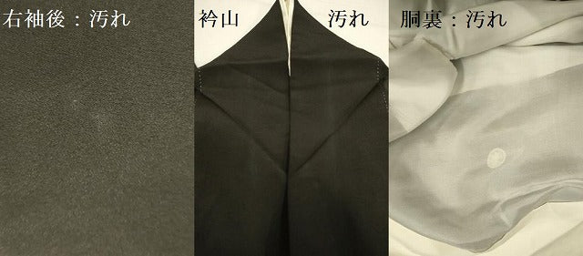 平和屋着物■豪華黒留袖　作家物　駒刺繍　仕覆花文　金彩　正絹　逸品　DAAX1891op