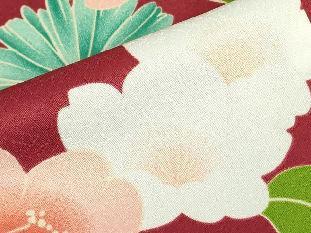 平和屋着物●ファッションブランド　hiromichi nakano　ヒロミチナカノ　小振袖　二尺袖　舞花文　洗える着物　DAAX1964op