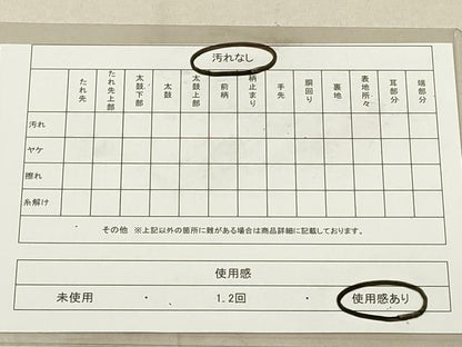 平和屋着物◎両面 全通柄袋帯 枝葉文 浅黄色 青白橡色 正絹 逸品 DAAX2247xg