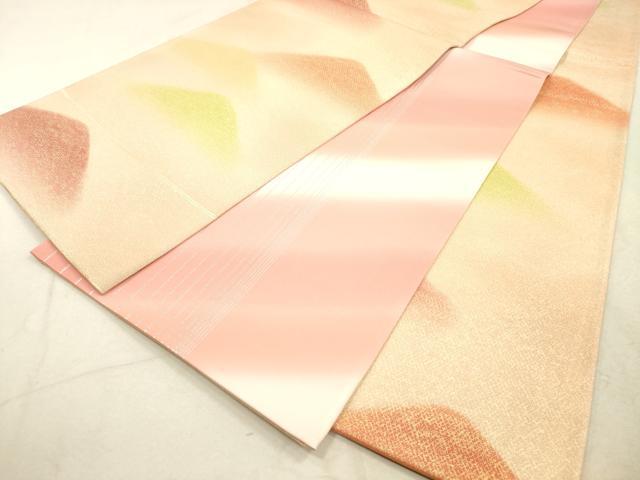 平和屋着物◎両面 全通柄袋帯 重ね山文 金糸 正絹 逸品 DAAX2248xg