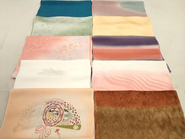 平和屋着物★和装小物 帯揚げ10枚セット 正絹 逸品 DAAX2485xg