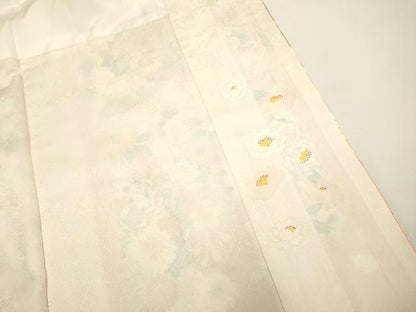 平和屋着物●豪華振袖　駒刺繍　花毬紋　暈し染め　金彩　正絹　逸品　DAAX2526du