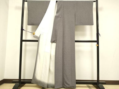 平和屋着物●江戸小紋　保科土山　般若心経　正絹　逸品　DAAX2701du