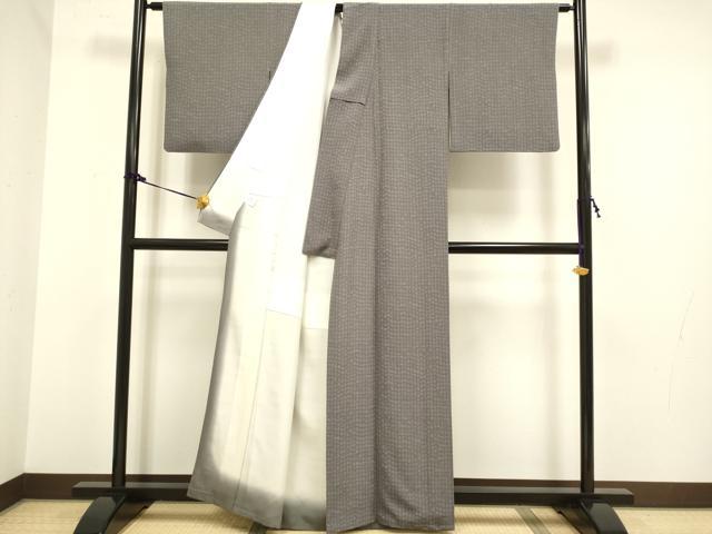平和屋着物●江戸小紋　保科土山　般若心経　正絹　逸品　DAAX2701du