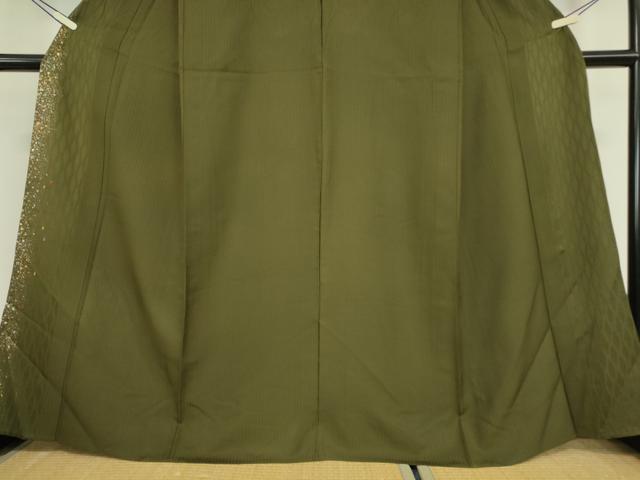 平和屋着物▽訪問着 単衣 刺繍 箔散らし 金彩 正絹 逸品 DAAX3004az