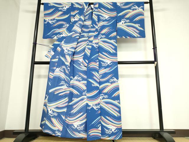 平和屋着物▽小紋　単衣　縞　洗える着物　DAAS0361az 平和屋着物▽小紋 単衣 草花文 洗える着物 AAAZ9039fy 【公式通販】