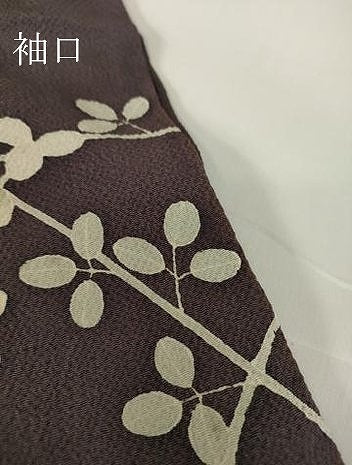 平和屋着物▽訪問着 単衣 駒刺繍 草花文 鬼しぼ縮緬 正絹 逸品 DAAX3010az