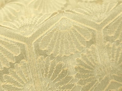 平和屋着物▽極上 お召 単衣 亀甲花文 正絹 逸品 DAAX3019az