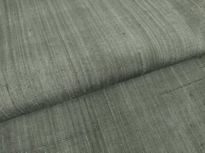 平和屋着物▽上質な紬 単衣 墨色 ロング丈 正絹 逸品 DAAX3038az
