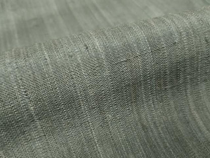 平和屋着物▽上質な紬 単衣 墨色 ロング丈 正絹 逸品 DAAX3038az
