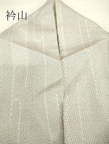 平和屋着物▽本塩沢 単衣 間道 110亀甲 鈴乃屋扱い 正絹 逸品 DAAX3054az