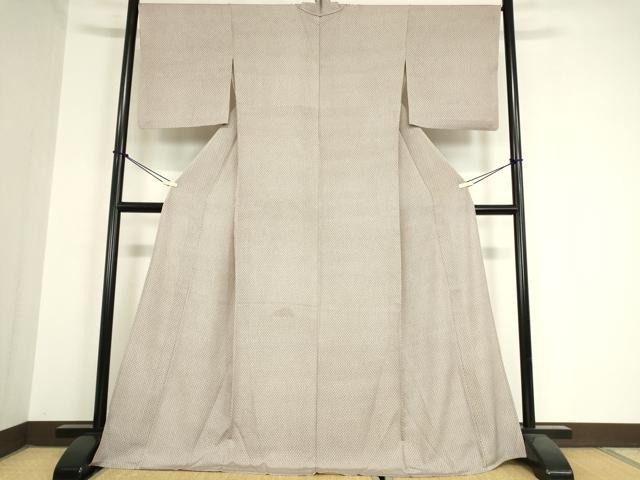 平和屋着物▽上質な小紋 単衣 抽象柄 正絹 逸品 DAAX3060az