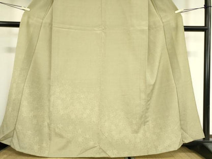 平和屋着物▽本塩沢 訪問着 単衣 舞花文 110亀甲 正絹 逸品 DAAX3061az