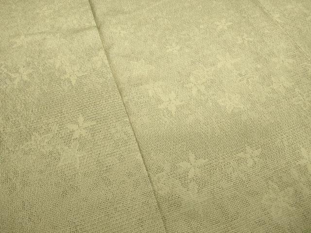 平和屋着物▽本塩沢 訪問着 単衣 舞花文 110亀甲 正絹 逸品 DAAX3061az