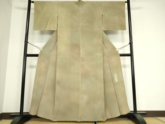 平和屋着物▽染色作家 斉藤三才 小紋 単衣 霞文 暈し染め 正絹 逸品 DAAX3062az