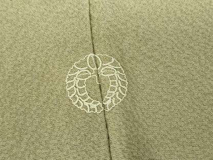平和屋着物▽染色作家 斉藤三才 小紋 単衣 霞文 暈し染め 正絹 逸品 DAAX3062az