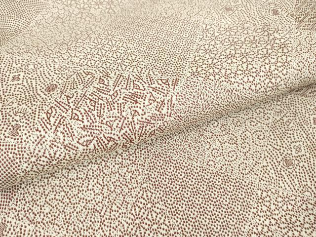 平和屋着物▽江戸小紋 単衣 お召地 吉祥花切嵌め文様 正絹 逸品 未使用 DAAX3086az