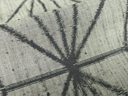 平和屋着物▽上質な紬 単衣 麻の葉文 正絹 逸品 未使用 DAAX3087az