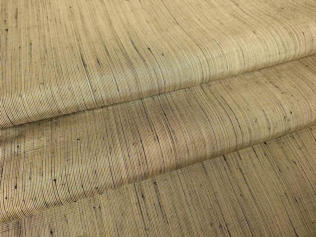 平和屋着物▽男性 紬 単衣 朽葉色 正絹 逸品 DAAX3099az