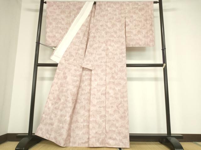 平和屋着物▽上質な紬 単衣 霞文 正絹 逸品 未使用 DAAX3109az