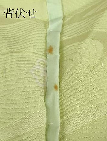 平和屋着物▽上質な色無地 単衣 流水地紋 若芽色 正絹 逸品 未使用 DAAX3113az