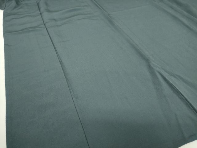平和屋着物▽上質な色無地 単衣 鉄御納戸色 正絹 逸品 DAAX3116az