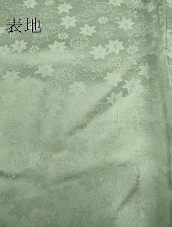 平和屋着物▽上質な色無地 単衣 花楓地紋 湊鼠色 正絹 逸品 DAAX3117az