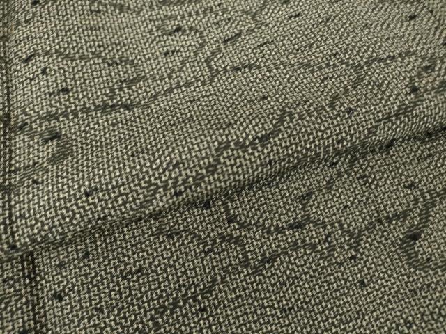 平和屋着物▽上質な紬 単衣 雲重ね文 正絹 逸品 未使用 DAAX3124az