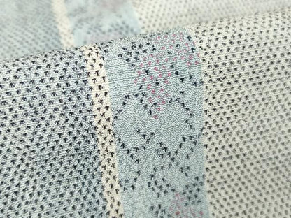 平和屋着物▽本塩沢 単衣 花間道 正絹 逸品 DAAX3130az