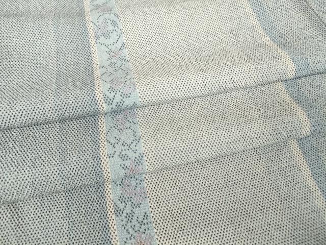 平和屋着物▽本塩沢 単衣 花間道 正絹 逸品 DAAX3130az