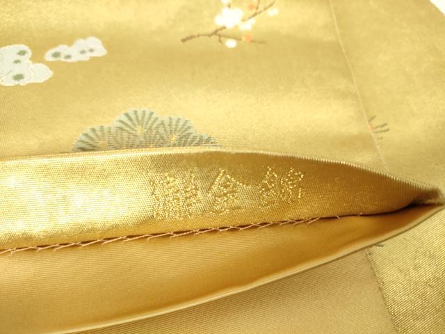 平和屋着物●西陣 長嶋成織物 ながしま帯 六通柄袋帯 童子の調 本金箔 瀞金錦 正絹 逸品 DAAX3874az
