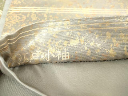 平和屋着物▼六通柄袋帯 唐織 江戸小袖 錦繍松文 金糸 正絹 逸品 DAAX3654az