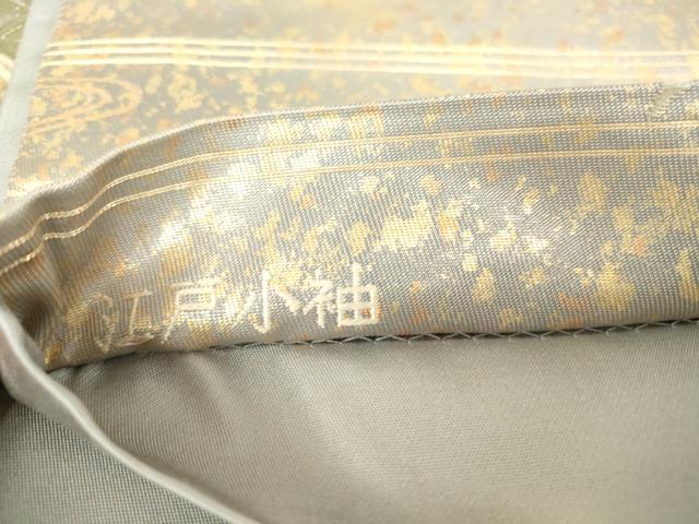 平和屋着物▼六通柄袋帯 唐織 江戸小袖 錦繍松文 金糸 正絹 逸品 DAAX3654az