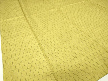 平和屋着物●上質な紬　亀甲文　正絹　逸品　DAAX3769az