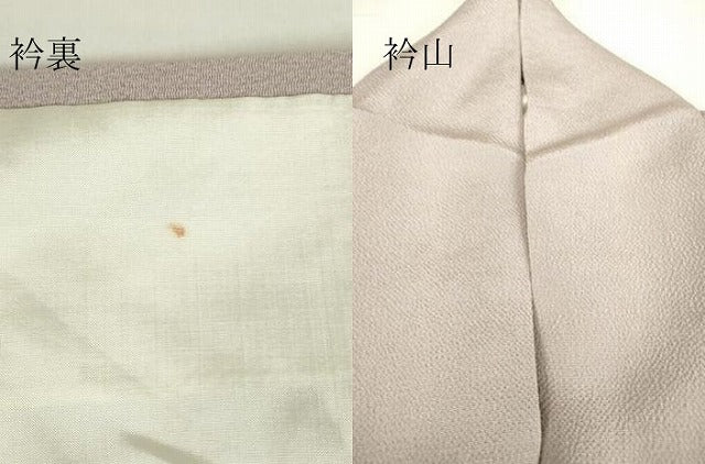 平和屋着物●加賀友禅の巨匠 初代 由水十久監修 色無地 鴇鼠色 正絹 逸品 DAAX3811az