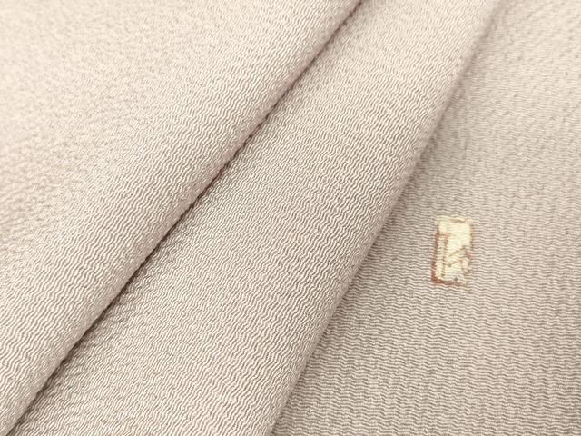 平和屋着物●加賀友禅の巨匠 初代 由水十久監修 色無地 鴇鼠色 正絹 逸品 DAAX3811az