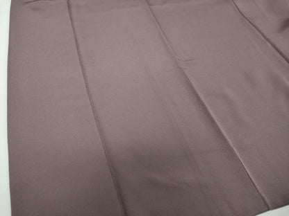 平和屋着物●上質な色無地 葡萄鼠色 正絹 逸品 DAAX4067ps