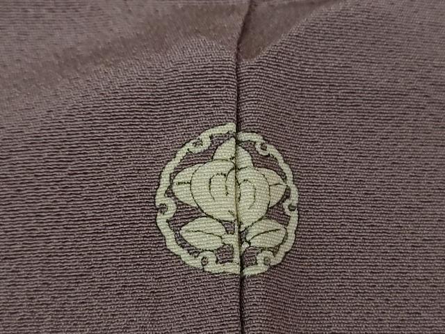 平和屋着物●上質な色無地 葡萄鼠色 正絹 逸品 DAAX4067ps