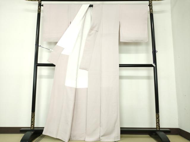 平和屋着物●上質な色無地　鴇鼠色　正絹　逸品　未使用　DAAX4091ps