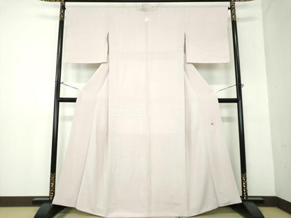 平和屋着物●上質な色無地　鴇鼠色　正絹　逸品　未使用　DAAX4091ps