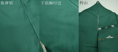 平和屋着物●中国三大刺繍 スワトウ刺繍 汕頭刺繍 総刺繍 訪問着 更紗花文 暈し染め 金糸 正絹 逸品 DAAX4097ps