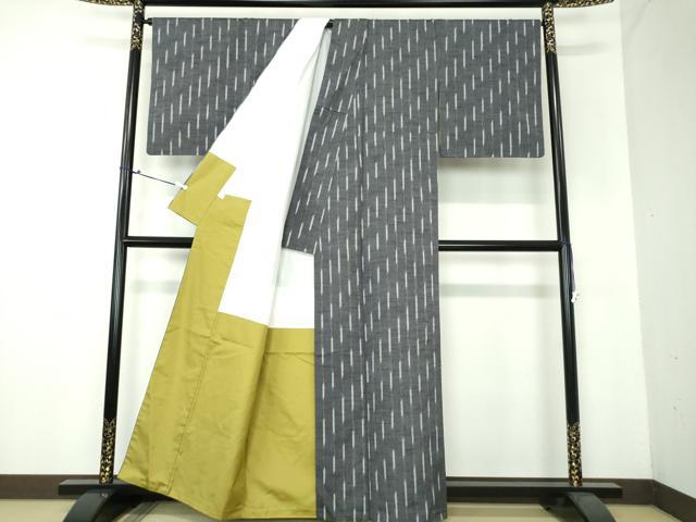 平和屋着物●上質な紬 間道 正絹 逸品 DAAX4102ps