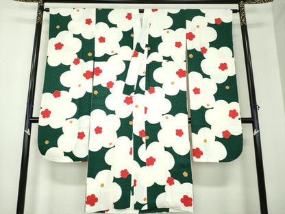 平和屋着物●振袖用長襦袢 袷 舞花文 正絹 逸品 DAAX4121ps
